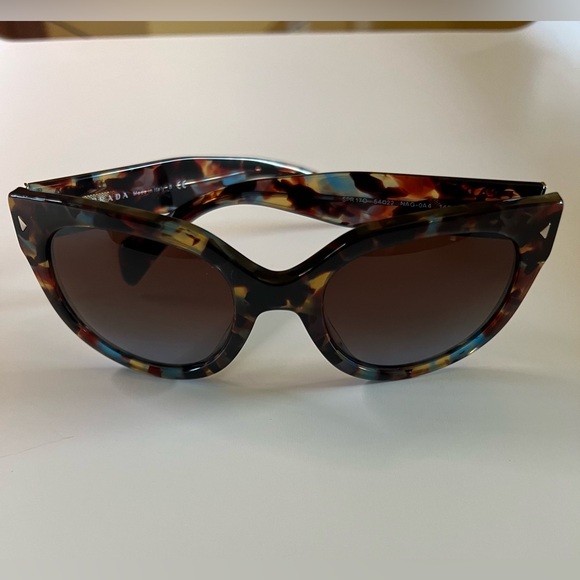 Prada Cat Eye Sunglasses Multicolor Frame 52 mm - Picture 5 of 9